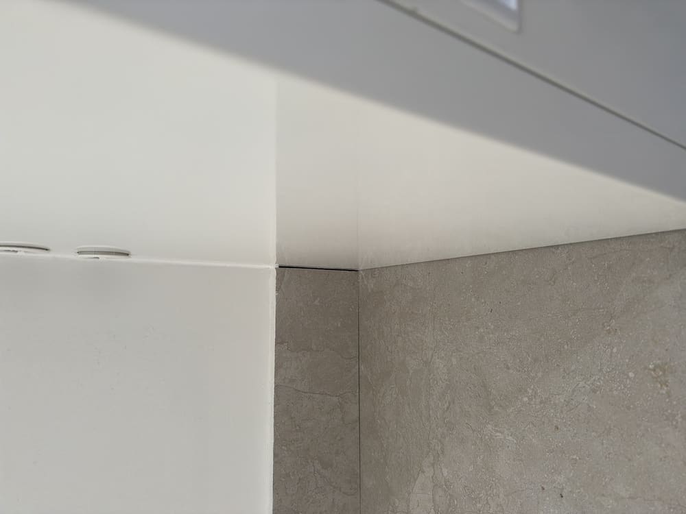 Caulking, recorded during a handover inspection in Rouse Hill