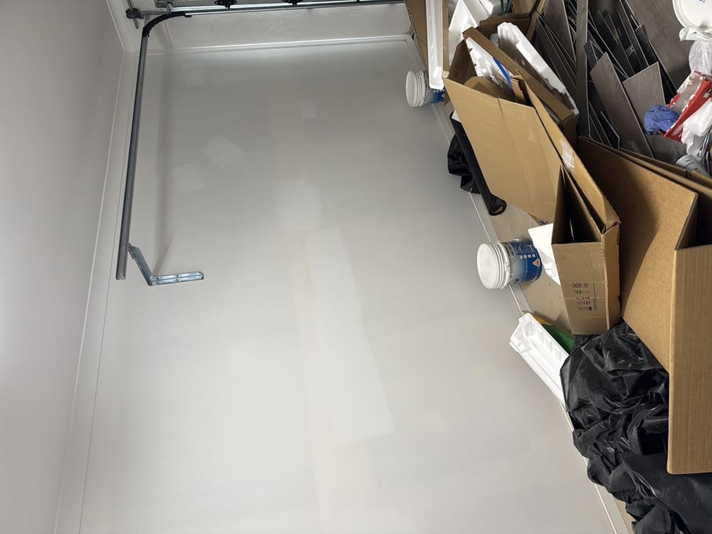 Garage, recorded during a handover inspection in Rouse Hill