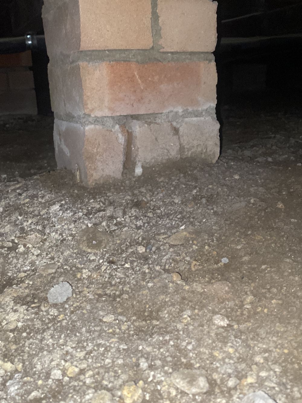 Subfloor piers built into damp soil and holding moisture, Winston Hills, Rouse Hill