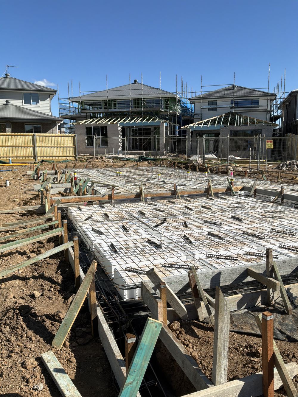 No termite management notice in the meter box, so future owners lack the system details, found during a slab pre-pour inspection in Rouse Hill